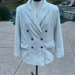 Women’s button up corduroy blazer